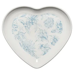 Fiesta Botanical Floral 9 Inch Heart Shaped Plate