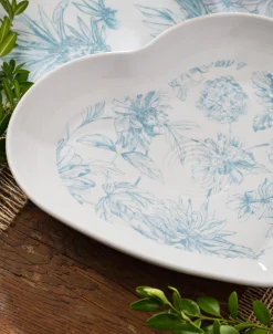 Fiesta Botanical Floral 9 Inch Heart Shaped Plate