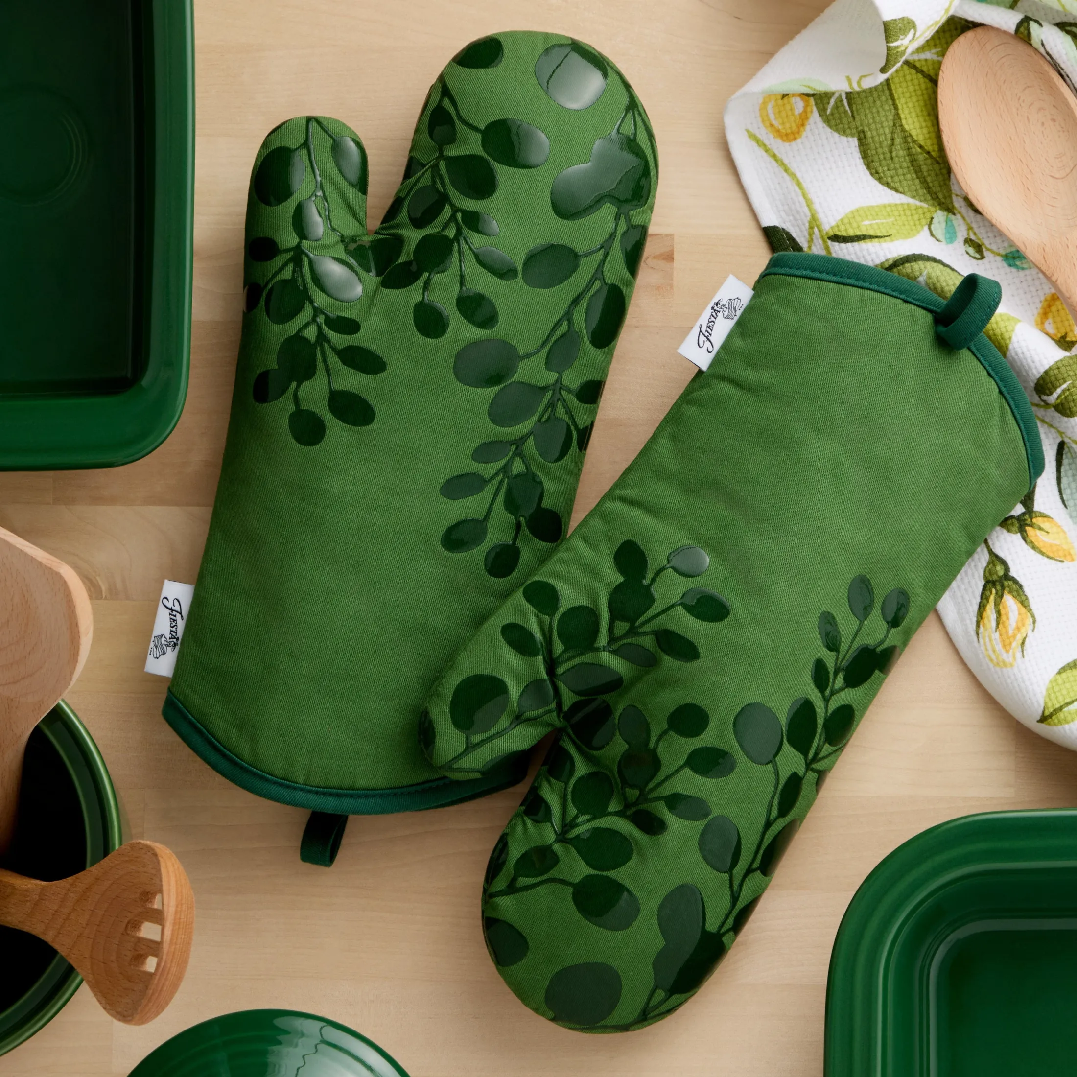 Fiesta Luscious Forest 4-Pack Oven Mitt Set