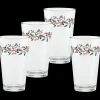 Holly Berry Christmas 16 oz. Cooler - Set of 4