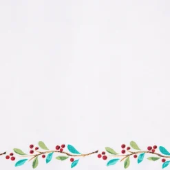 Holly Berry Christmas Border Napkin Set of 4