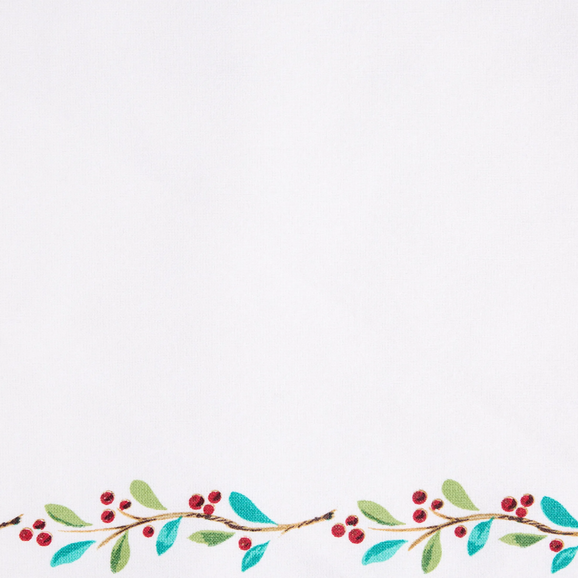 Holly Berry Christmas Border Napkin Set of 4