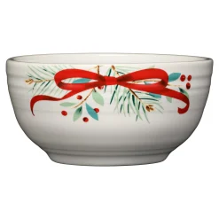 Holly Berry Christmas Garland Bistro Coupe 5 1/2 Inch Cereal Bowl 22 OZ