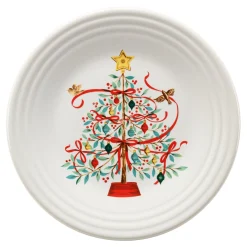 Holly Berry Christmas Tree Classic Rim 9 Inch Luncheon Plate