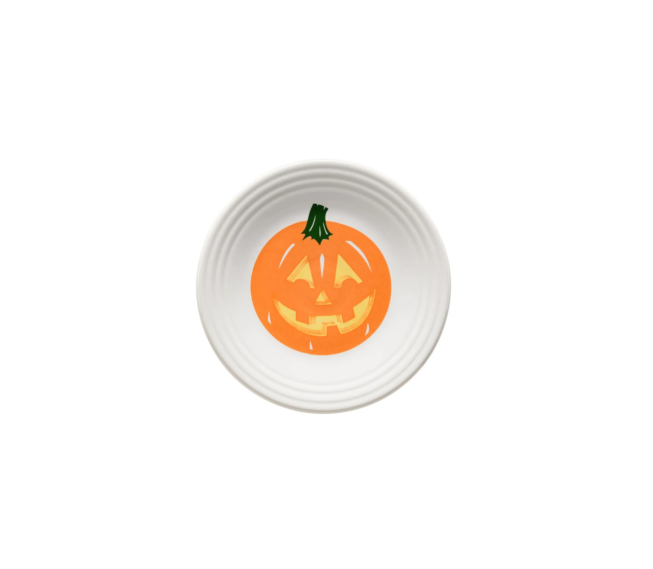 Jack-o-Lantern Pumpkin Classic Rim 6 1/8 Inch Appetizer Plate