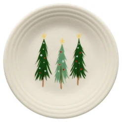 Jolly Christmas Three Trees Classic Rim 9 Inch Luncheon Plate