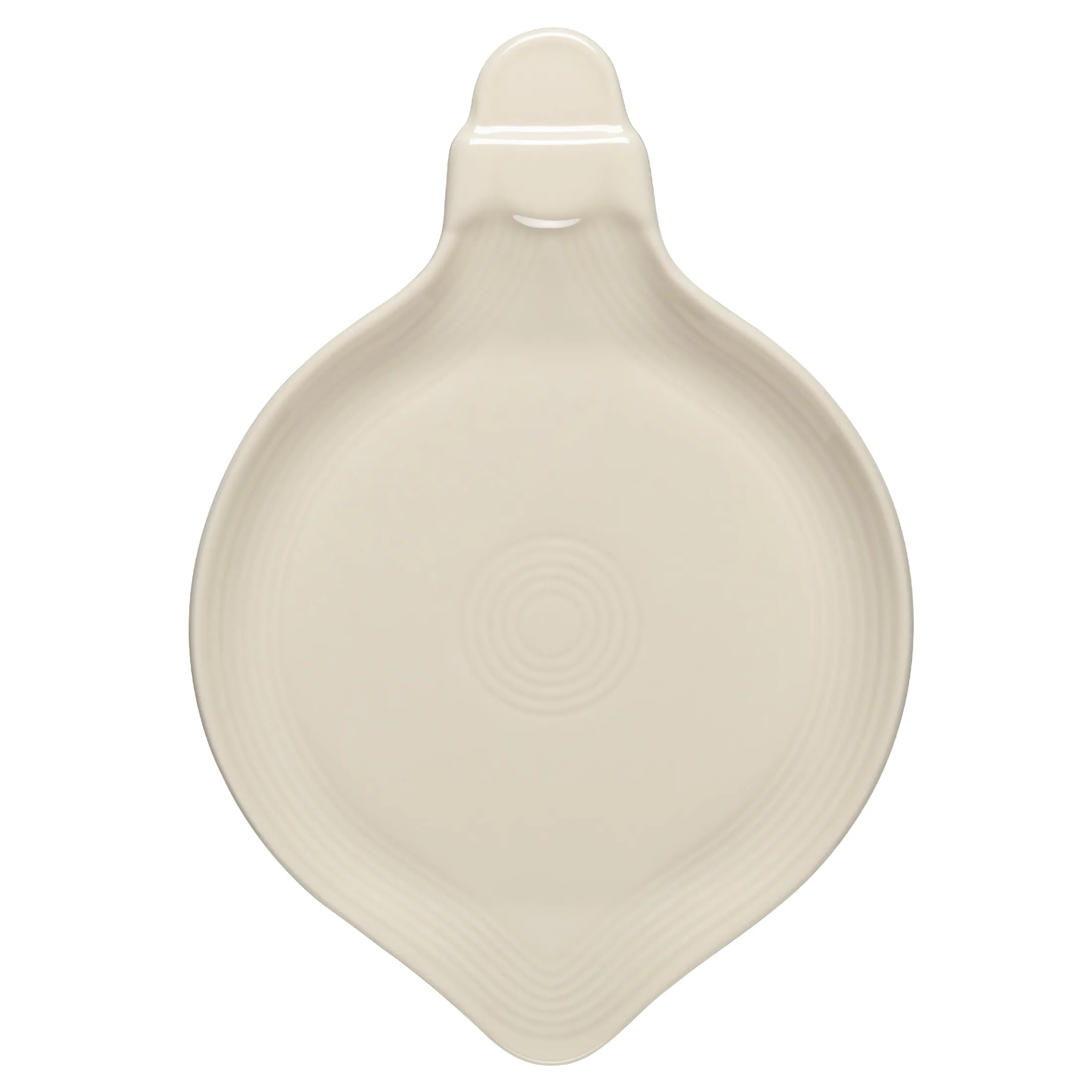 Linen 8 3/4 Inch Ornament Shaped Plate