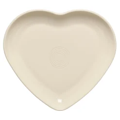 Linen 9 Inch Heart Shaped Plate