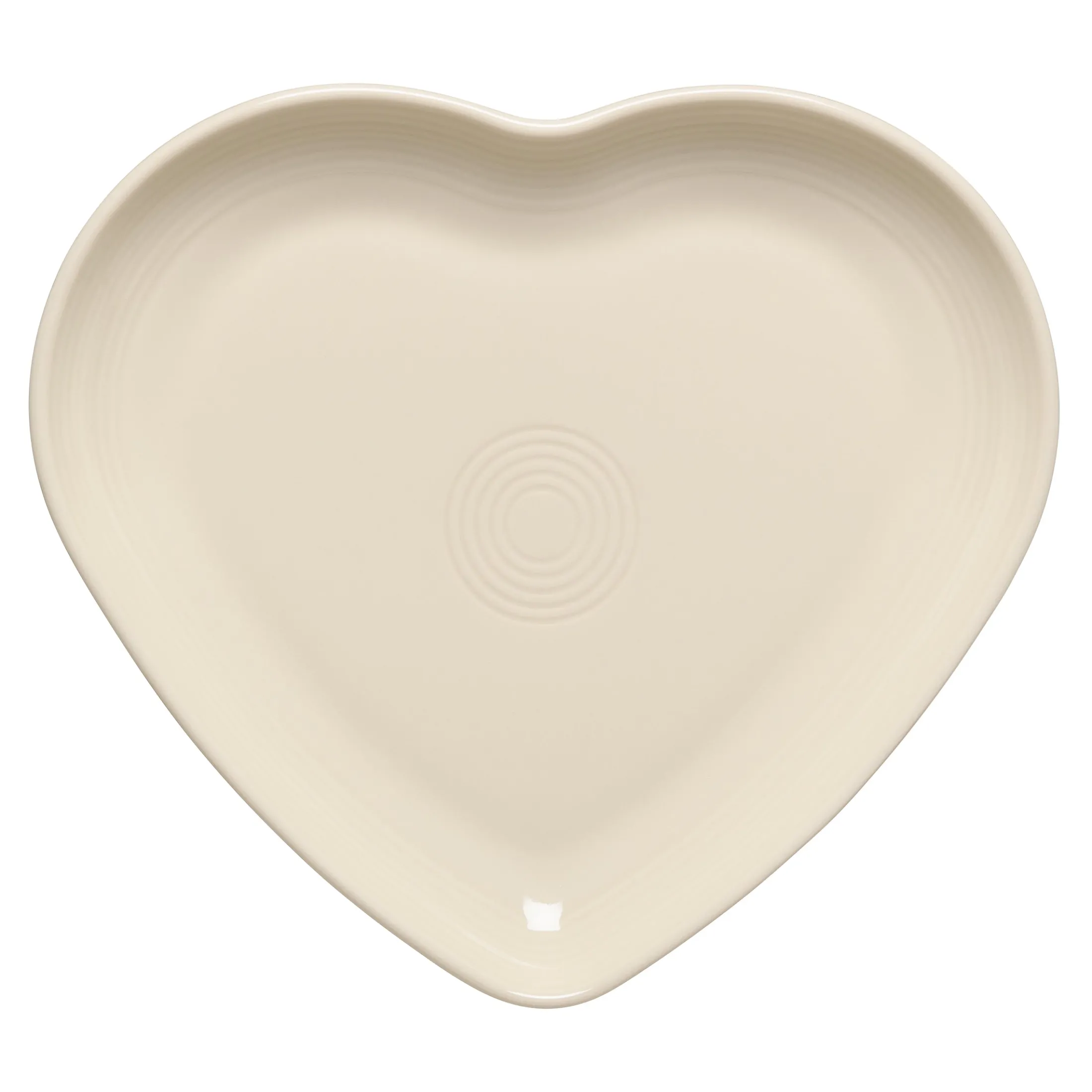 Linen 9 Inch Heart Shaped Plate