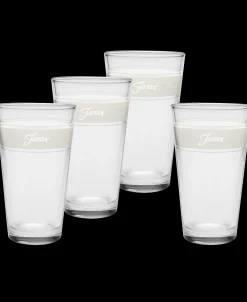 Linen 16 oz. Frame Cooler Glass - Set of 4