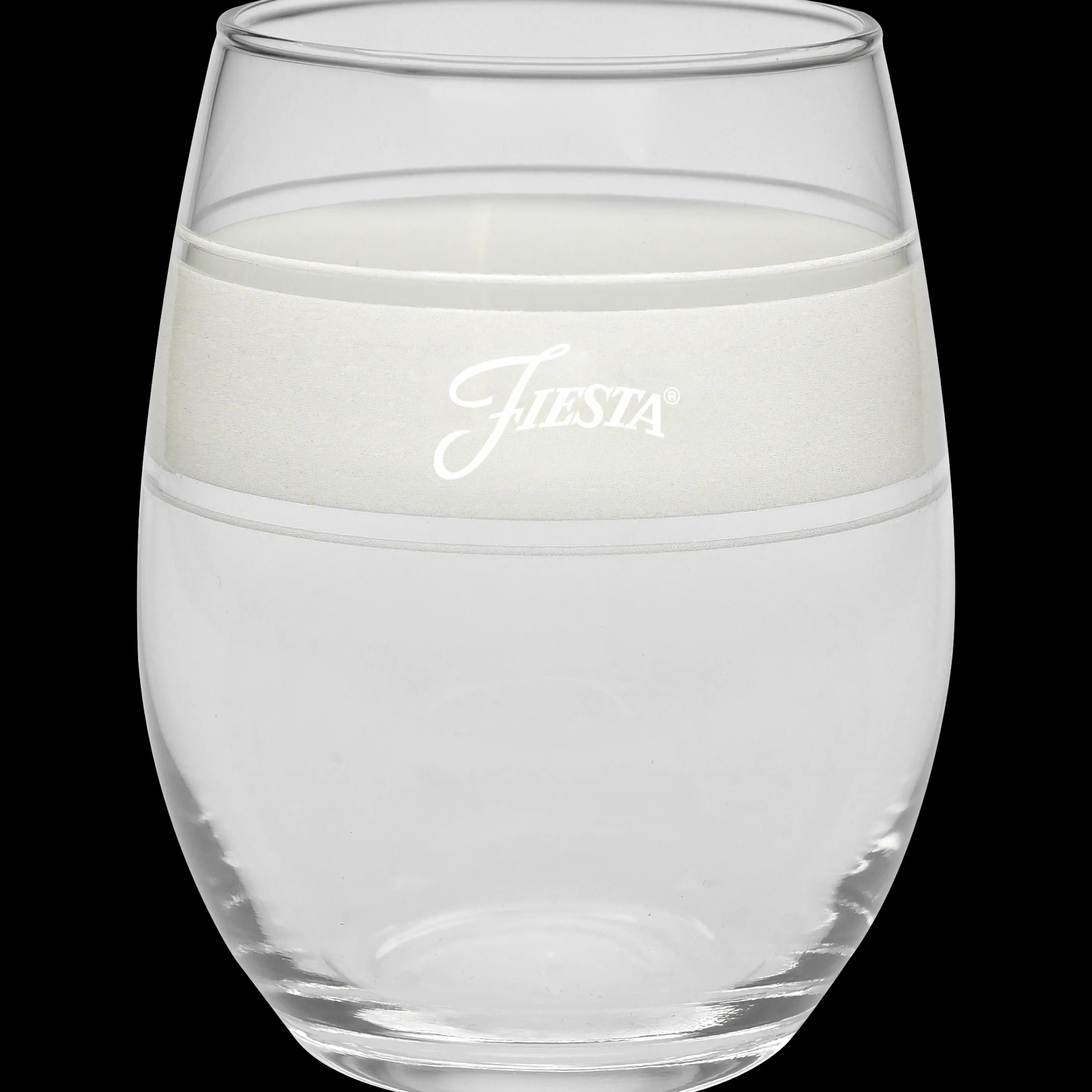 Linen 15 oz. Frame Stemless Glass – Set of 4