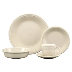 Linen Classic Rim 5-Piece Place Setting, Service for 1