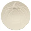 Linen Pumpkin Shaped Plate 8 1/2 Inch
