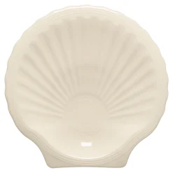 Linen Shell Shaped Plate 8 1/4 Inch