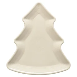 Linen Tree Shaped Plate 10 1/8 Inch