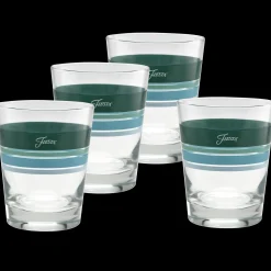 Mixed Aegean 15 oz. Edgeline Tapered Double Old Fashion - Set of 4