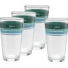 Mixed Aegean 16 oz. Edgeline Cooler Glass - Set of 4