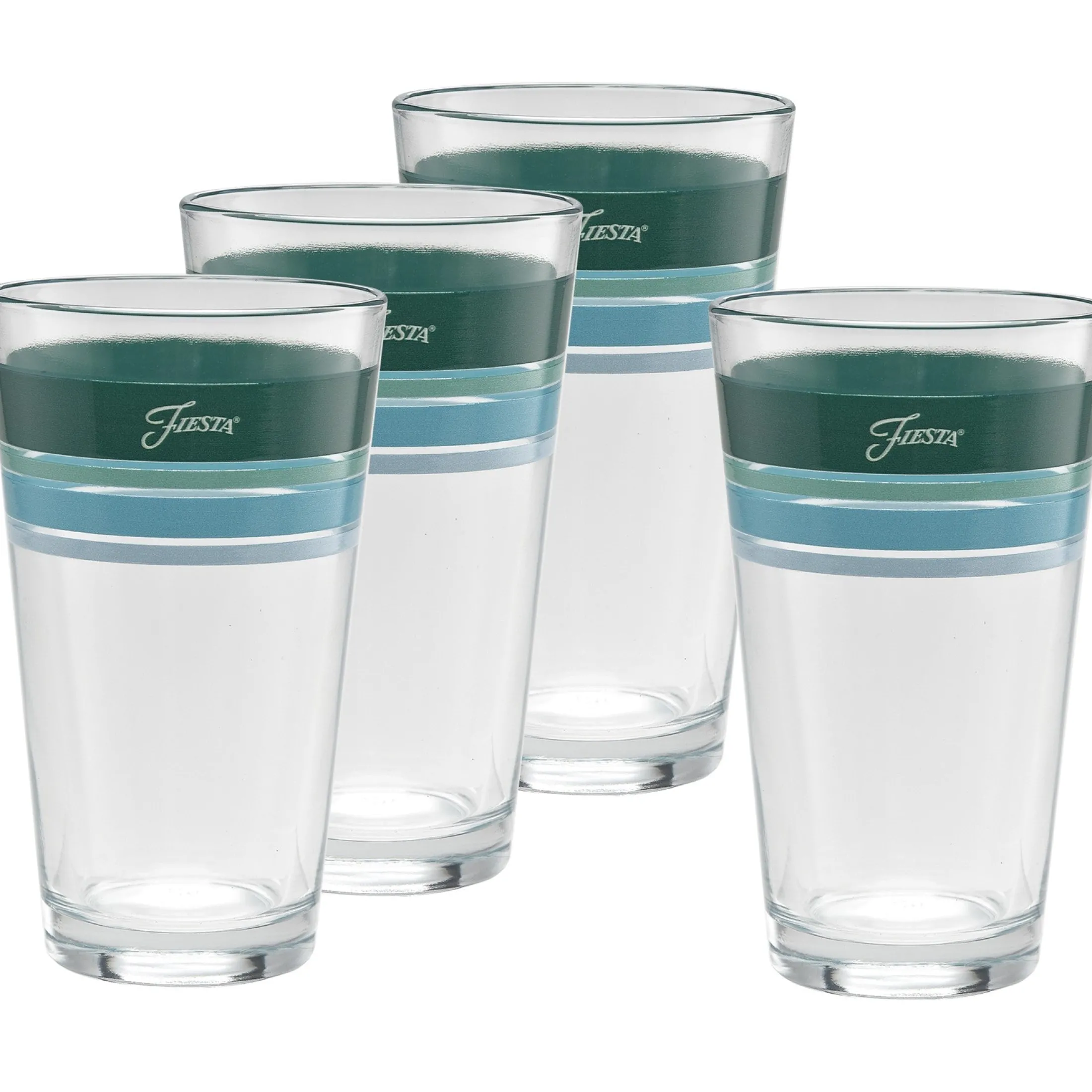 Mixed Aegean 16 oz. Edgeline Cooler Glass - Set of 4