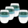 Mixed Aegean 15 oz. Edgeline Stemless Wine – Set of 4