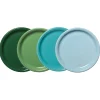 Mixed Aegean Bistro Coupe 10 1/2 Inch Dinner Plate, Set of 4