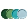 Mixed Aegean Bistro Coupe 7 1/4 Inch Salad Plate, Set of 4