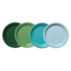 Mixed Aegean Bistro Coupe 7 1/4 Inch Salad Plate, Set of 4