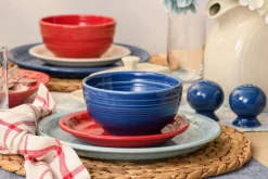Mixed Americana Bistro Coupe 12-Piece Dinnerware Set, Service for 4