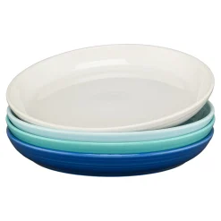 Mixed Coastal Blues Coupe 10 3/8 Inch Dinner Bowl 40 OZ, Set of 4