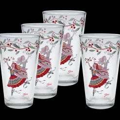 Nutcracker The Ballerina 16 oz. Cooler Glass - Set of 4