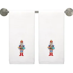 Nutcracker The Giver Embroidered Hand Towel Set of 2