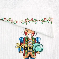Nutcracker The Giver Holiday Holly Sprig Kitchen Towel Set