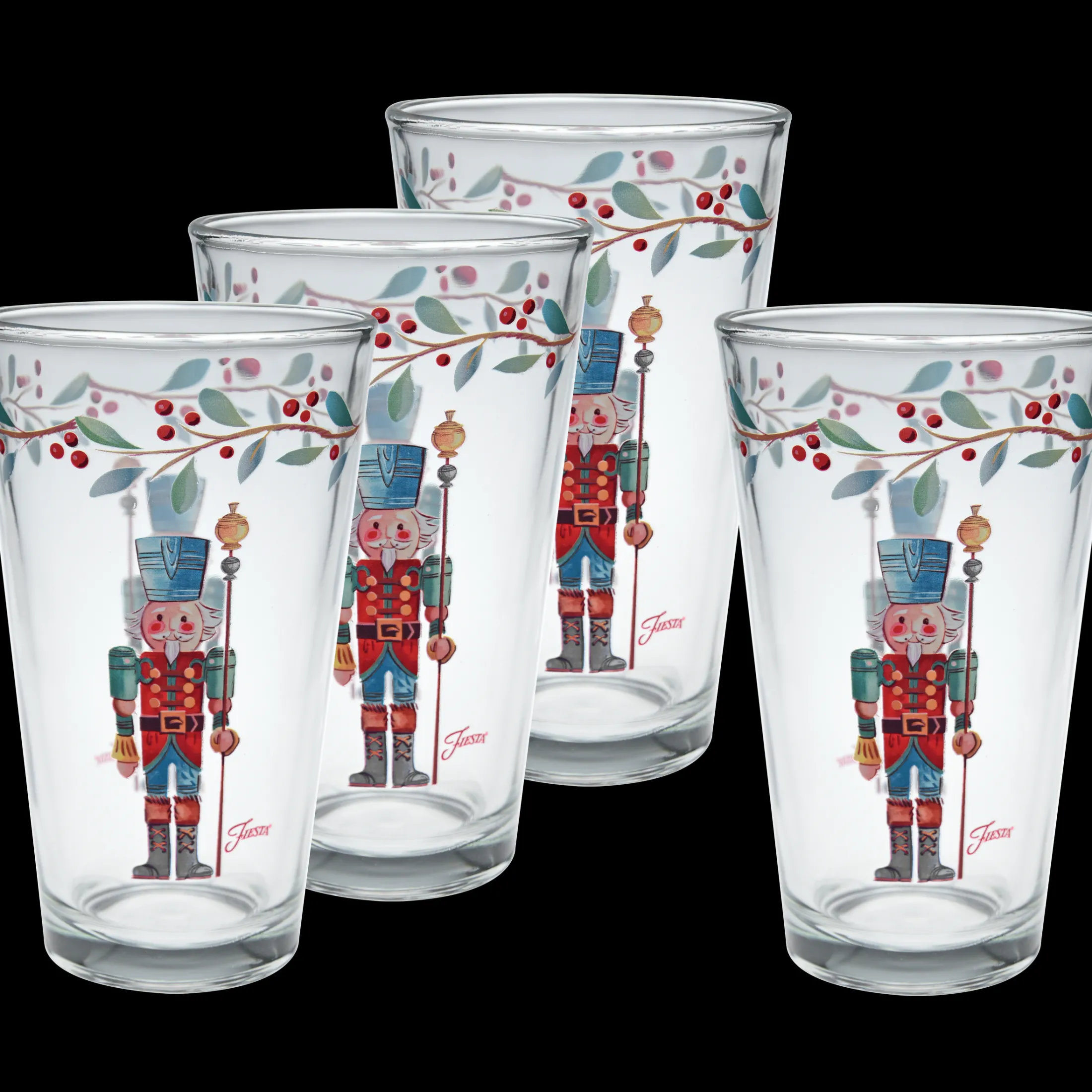Nutcracker The Guardian 16 oz. Cooler Glass - Set of 4