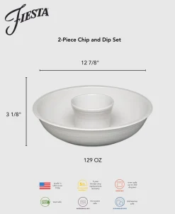 2-Piece Chip and Dip Set 12 7/8 Inch