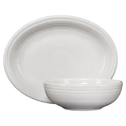 2-Piece Serve Set 11 5/8 Inch Oval Platter & 38 OZ Bistro Bowl