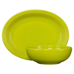 2-Piece Serve Set 11 5/8 Inch Oval Platter & 38 OZ Bistro Bowl