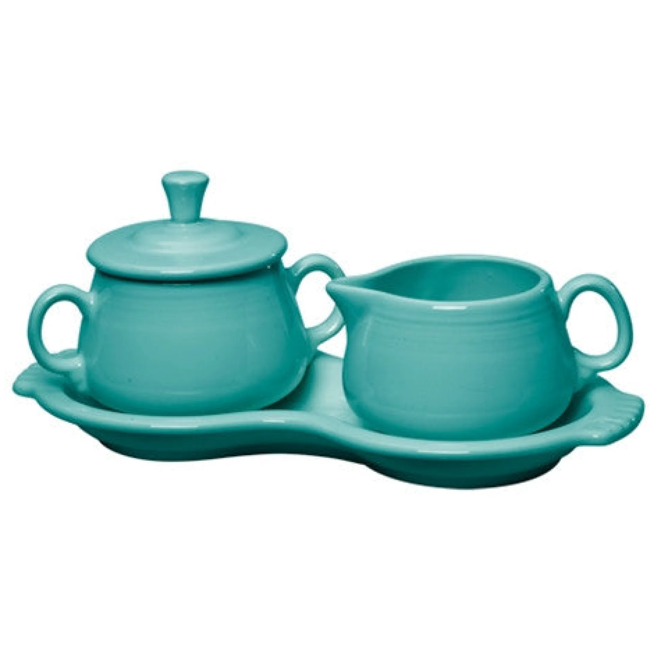 4-Piece Sugar Bowl and Creamer Set with Tray