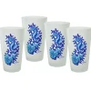 Retired 16 oz. Fiesta® Coastal Seahorse Frosted Cooler – Set of 4