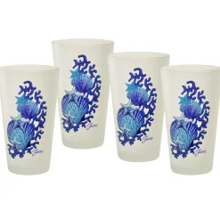 Retired 16 oz. Fiesta® Coastal Frosted Cooler – Set of 4