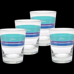 Retired 15 oz. Fiesta® Edgeline Coastal Tapered Double Old Fashion – Set of 4
