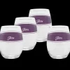 Retired 15 oz. Fiesta® Frame Stemless Wine Mulberry – Set of 4