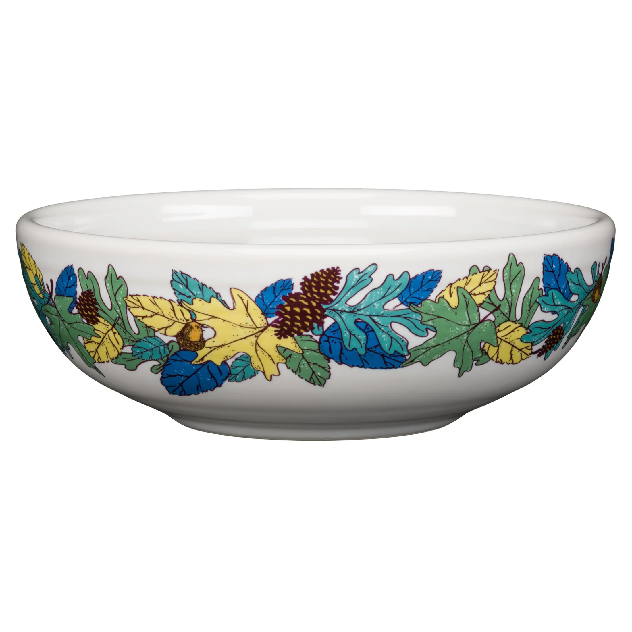 Retired Blue Fall Fantasy Bistro Coupe 7 5/8 Inch Medium Bowl 38 OZ