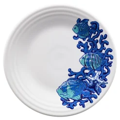 Retired Coastal Fish Classic Rim 9 Inch Luncheon Plate