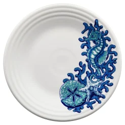 Retired Coastal Seahorse Classic Rim 9 Inch Luncheon Plate