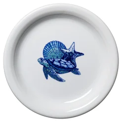 Retired Coastal Turtle Bistro Coupe 6 1/4 Inch Appetizer Plate