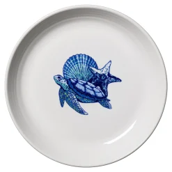 Retired Coastal Turtle Coupe 8 1/2 Inch Luncheon Bowl 26 OZ