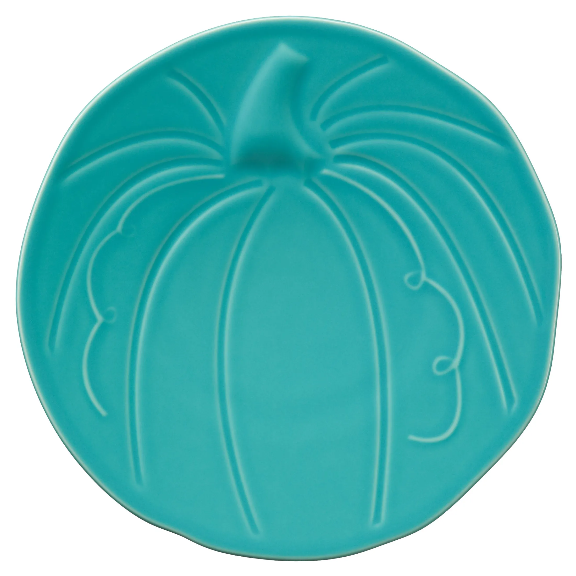 Retired Pumpkin Shaped Plate 8 1/2 Inch