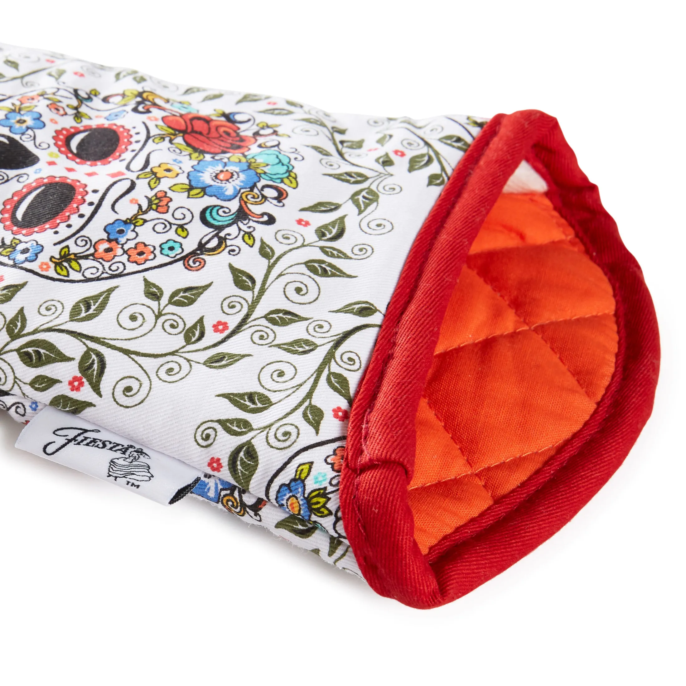 Retired SKULL AND VINE SUGAR Oven Mitt & Pot Holder Set