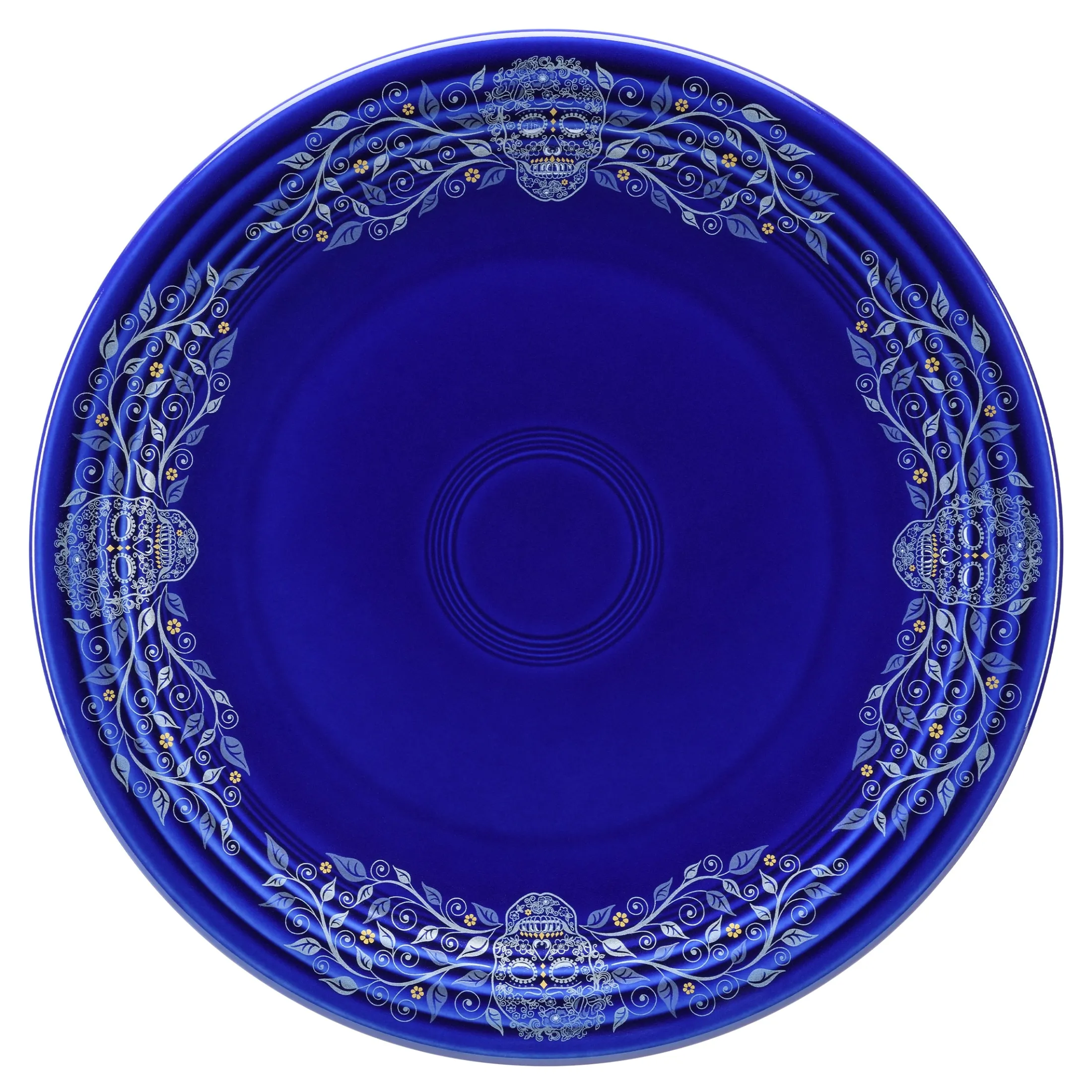 Retired SKULL AND VINE TWILIGHT Chop Plate w/Border
