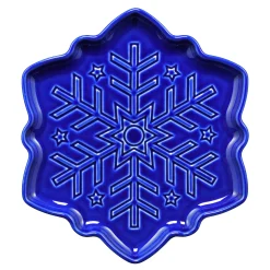 Retired Snowflake Shaped Plate 9 Inch
