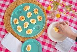 Round Egg Serving Platter 11 1/4 Inch